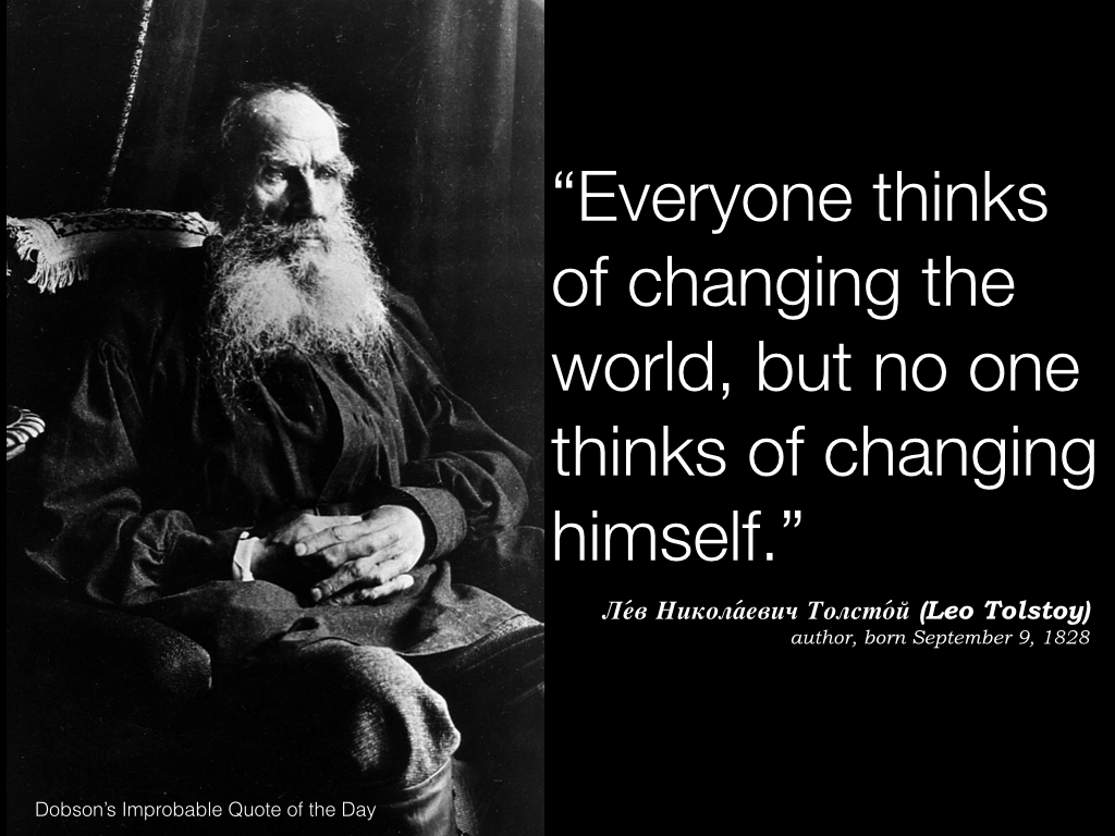 Leo Tolstoy, author, born September 9, 1828
